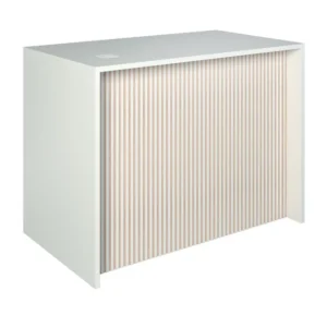 Mostrador Vértigo T01 MDF 120x70x90 cm blanco/natural